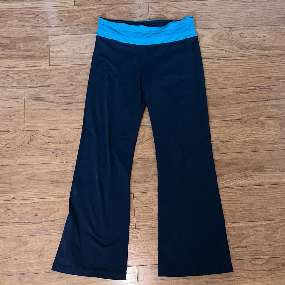 Black and Blue Flared Bottoms